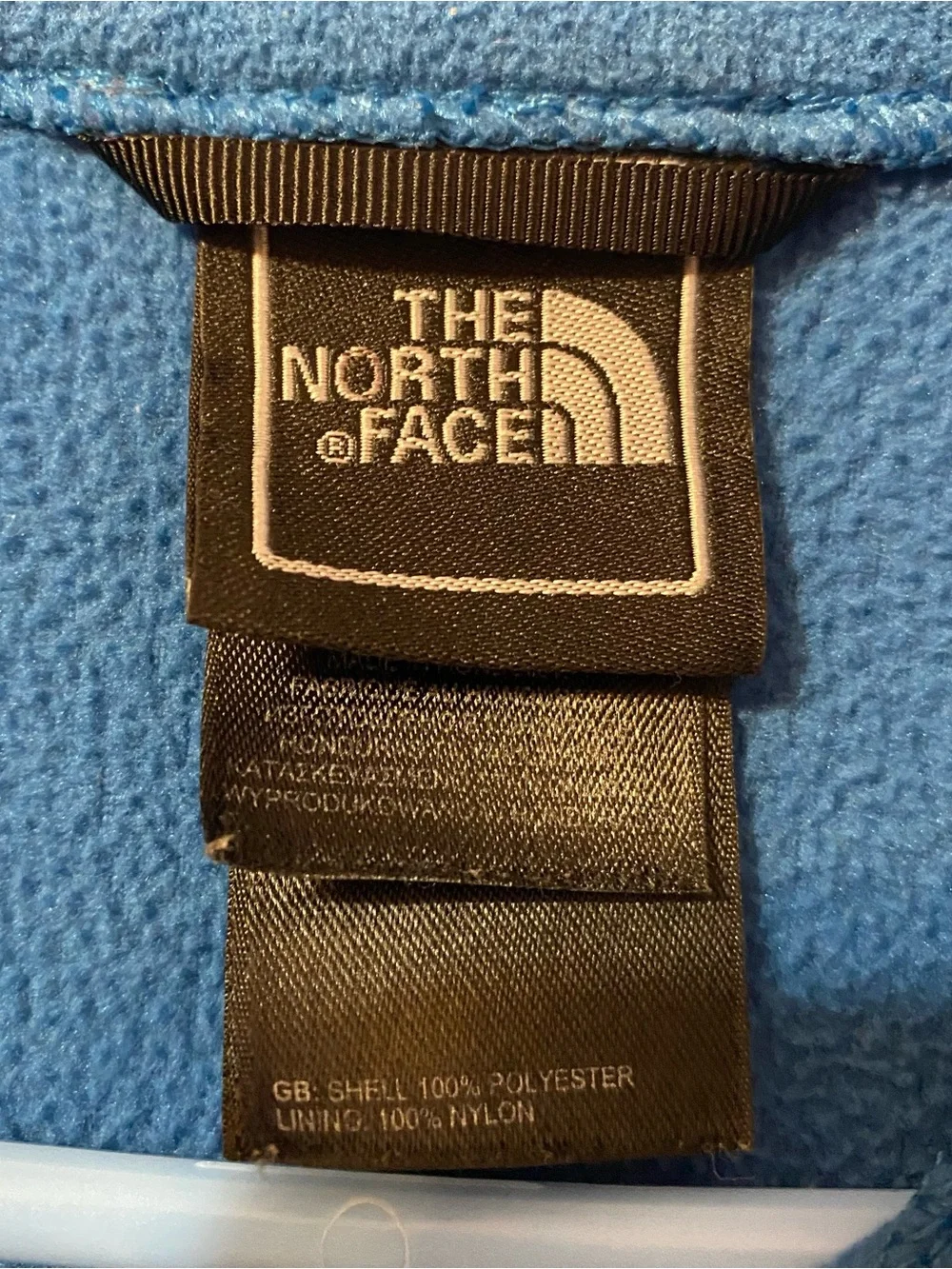 The North Face Men's Blue Fleece quarter zip pullover sweatshirt size medium